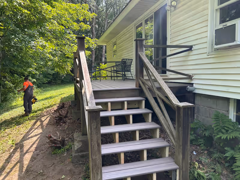 Deck repair and remodel work by Empirical Renovations in Vermont